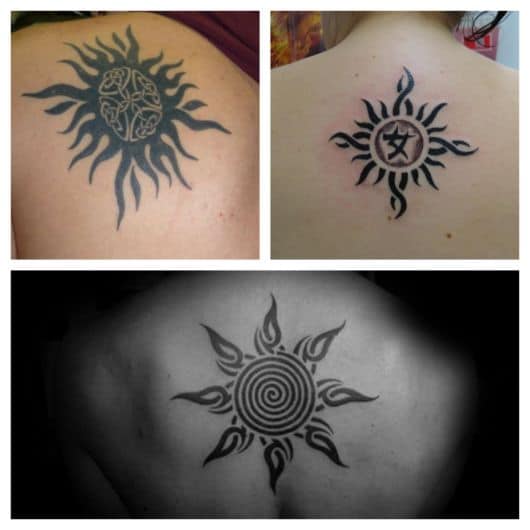 tatuagem sol místico
