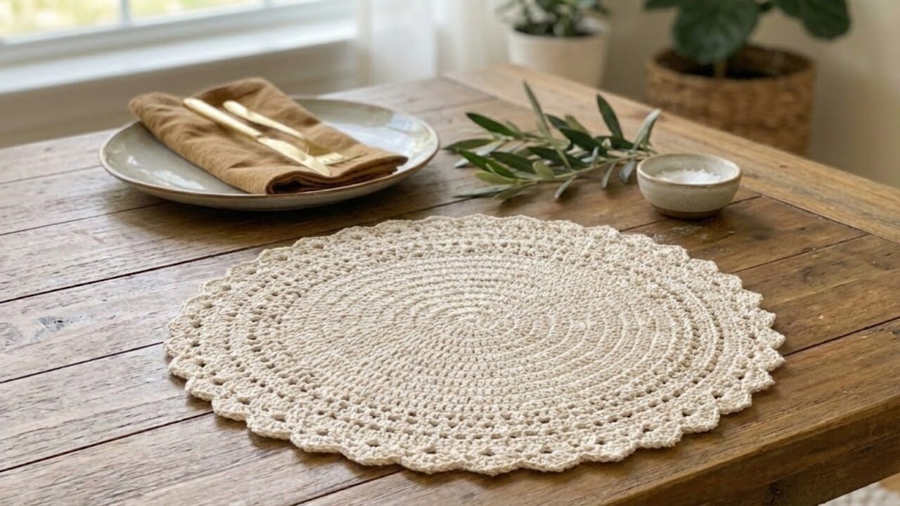 Mesa Posta Perfeita: Como Usar o Sousplat de Crochê Corretamente