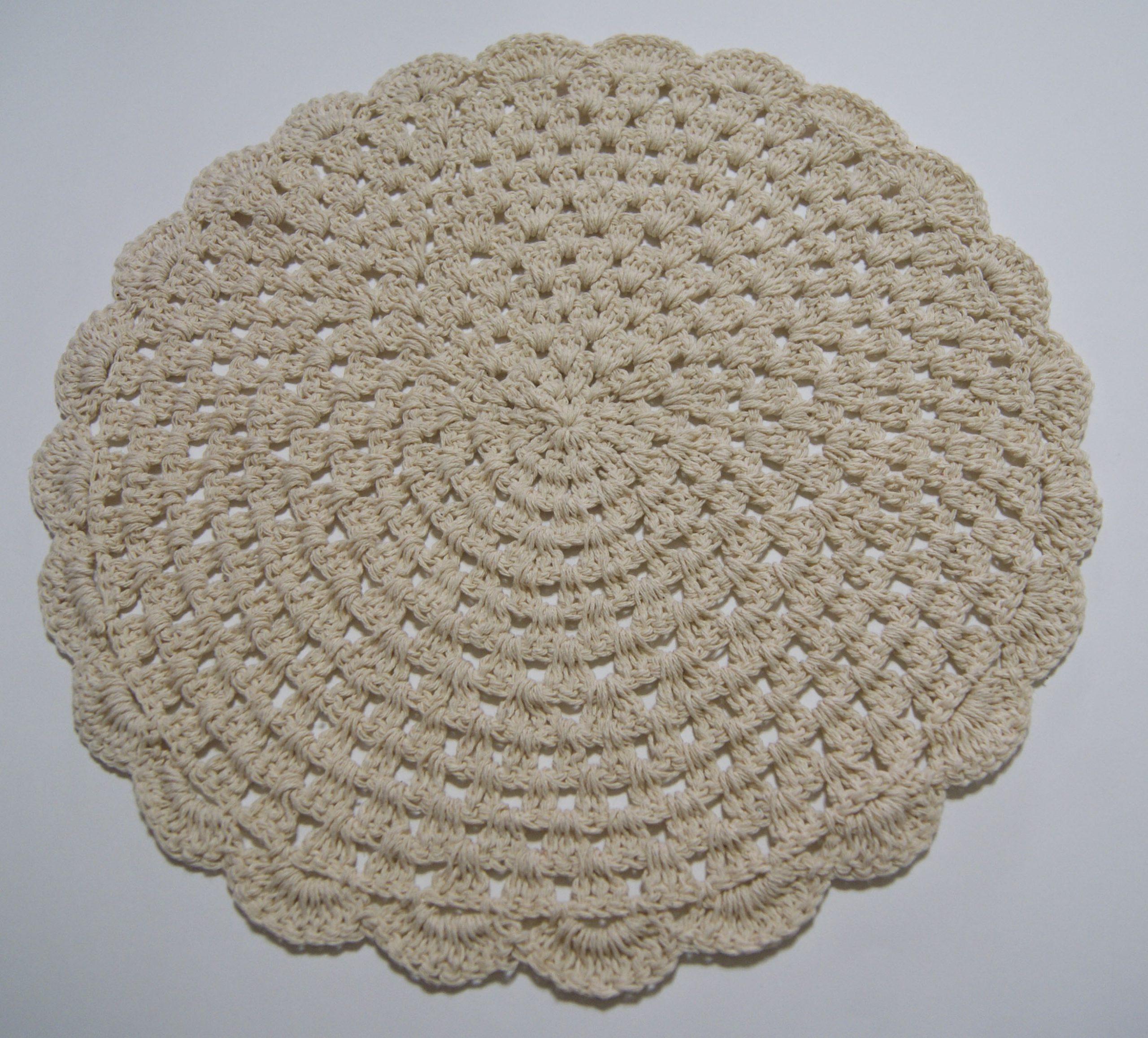 Sousplat De Crochê Redondo