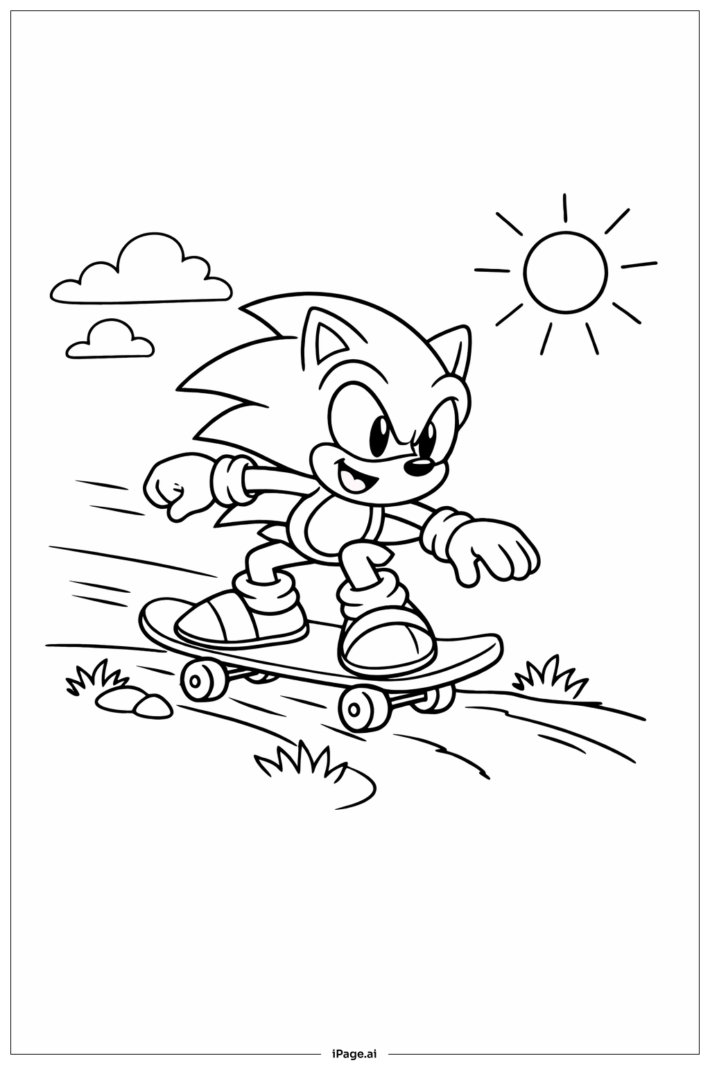 desenhos do Sonic e amigos para colorir