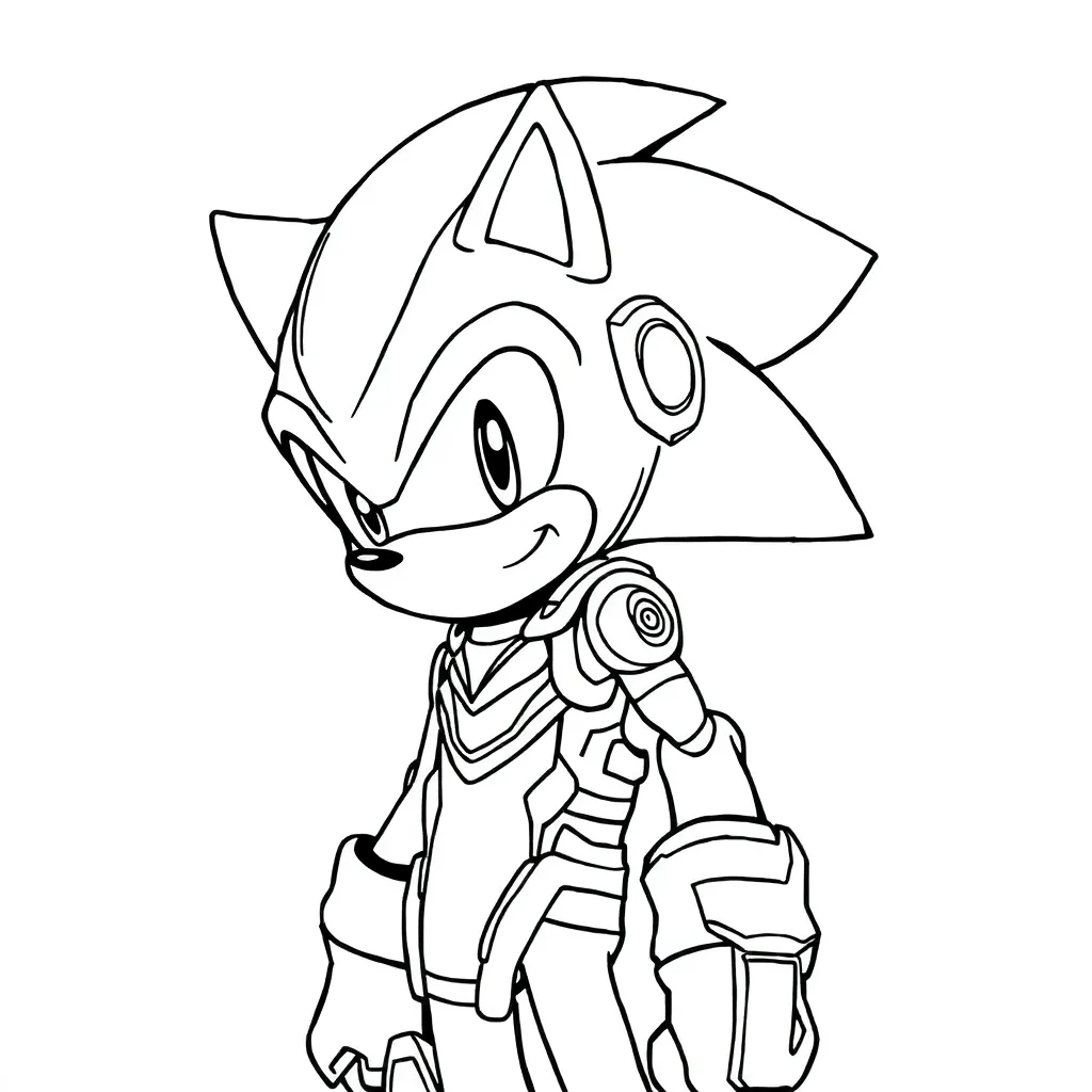 como colorir o Super Sonic