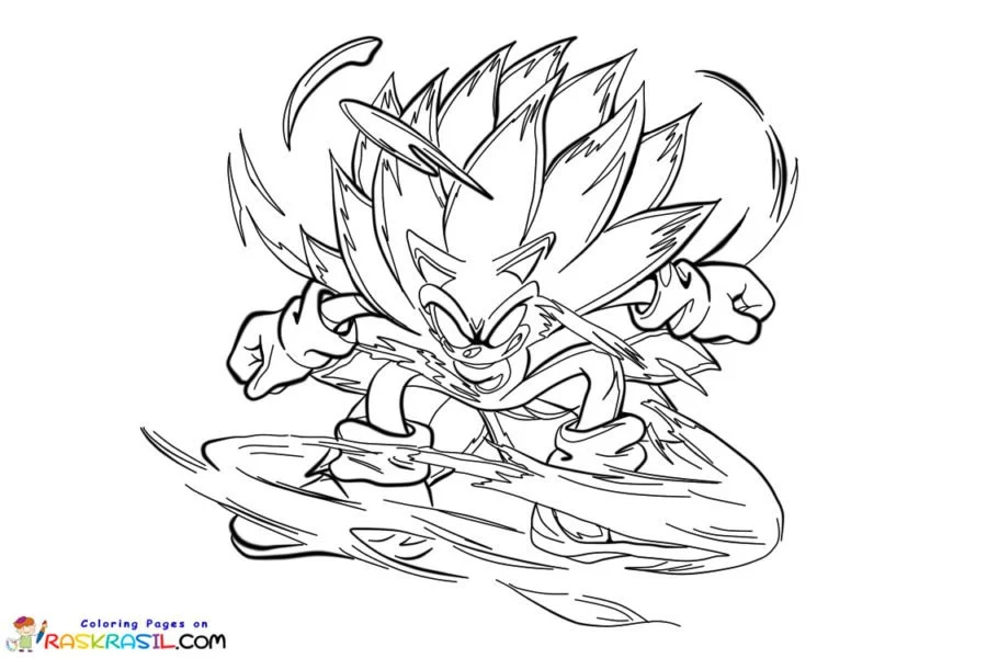 kit de colorir Sonic