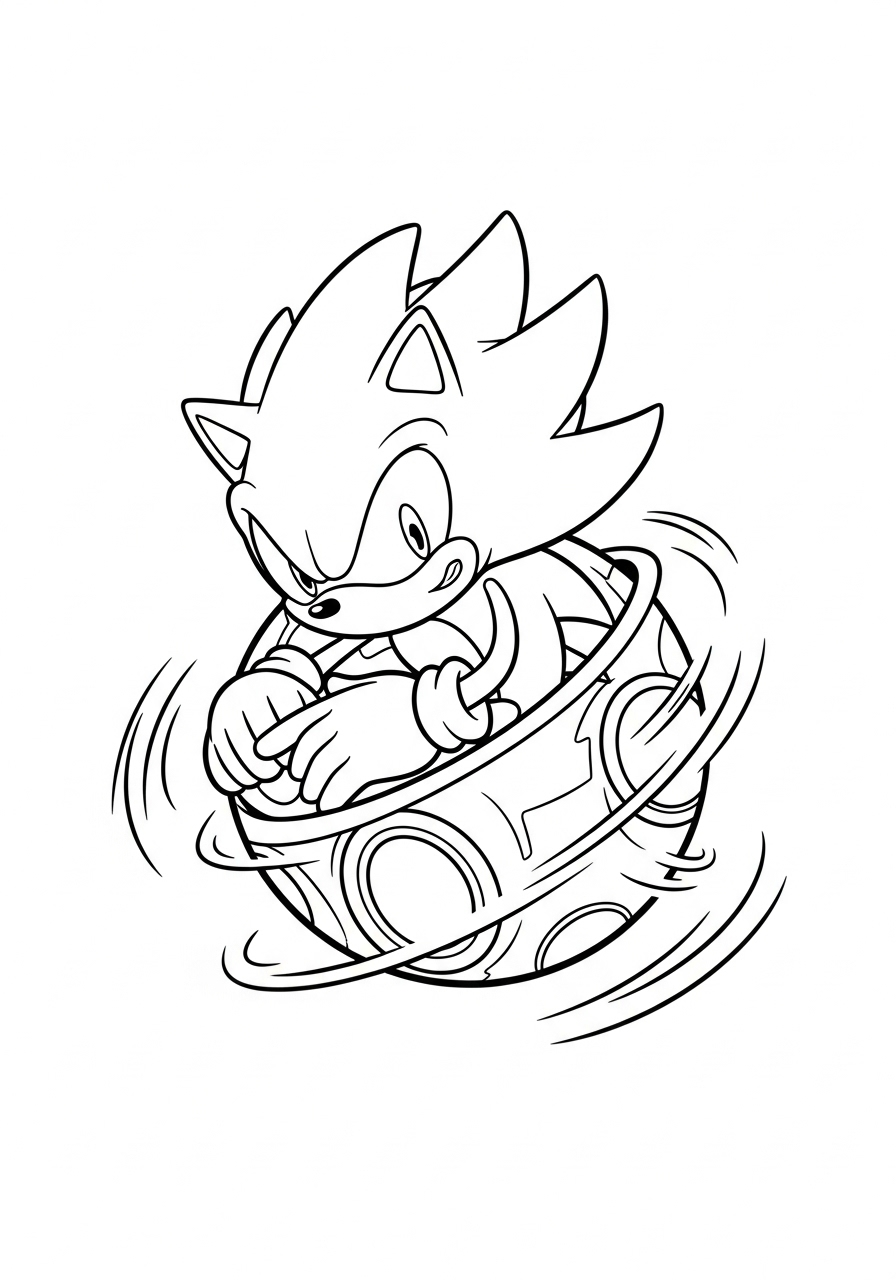 como colorir o Super Sonic