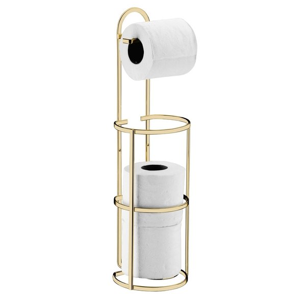 suporte papel higiênico dourado