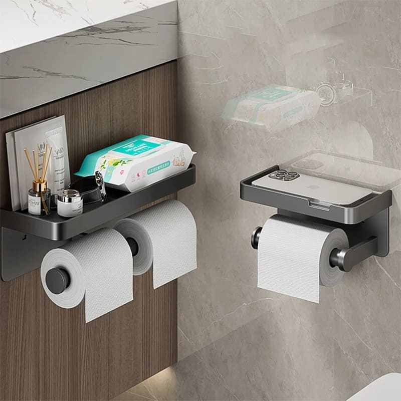 suporte papel higiênico adesivo