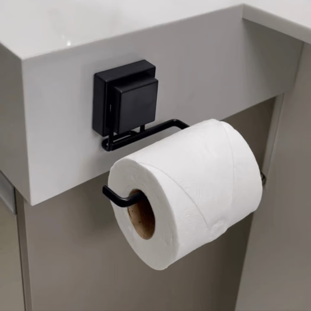suporte papel higiênico aço cromado
