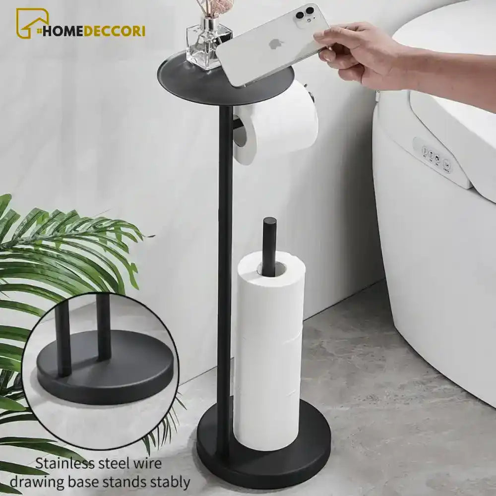 suporte papel higiênico aço cromado