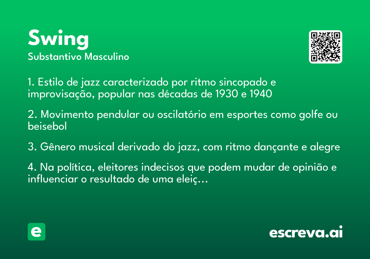 swing significado