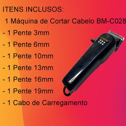 tamanho corte cabelo maquina 6