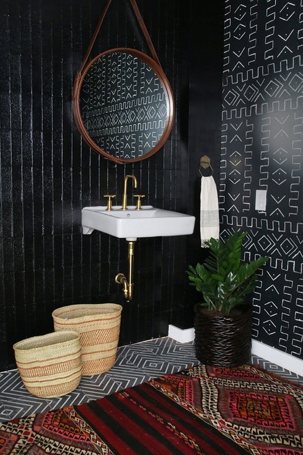 tapete de lavabo chique