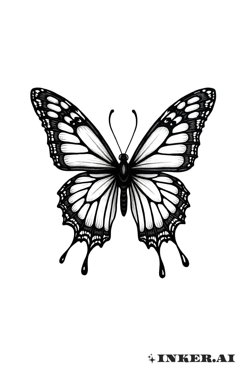quanto custa uma tatuagem de borboleta com desenho personalizado