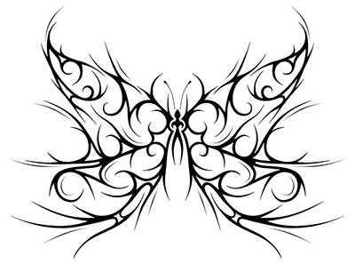 desenho de tatuagem borboleta para antebraço
