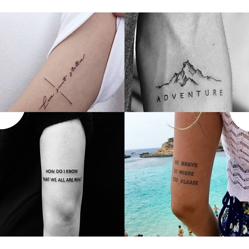 tatuagem frase masculina no antebraço