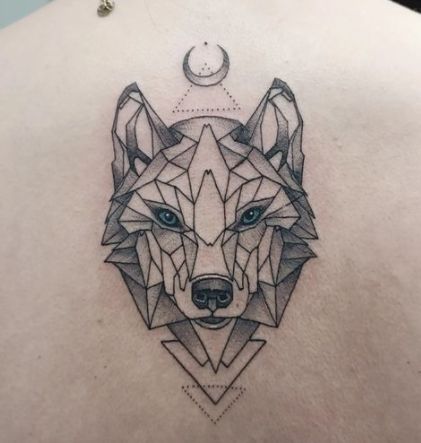 tatuagem de lobo tribal