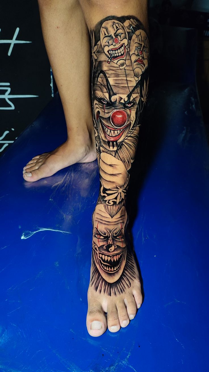 tatuagem fechamento canela