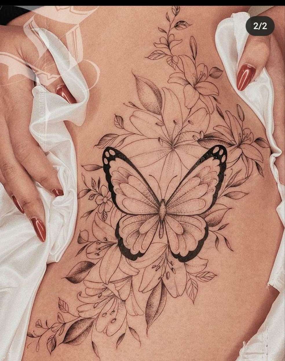 arrependimento tatuagem borboleta coxa
