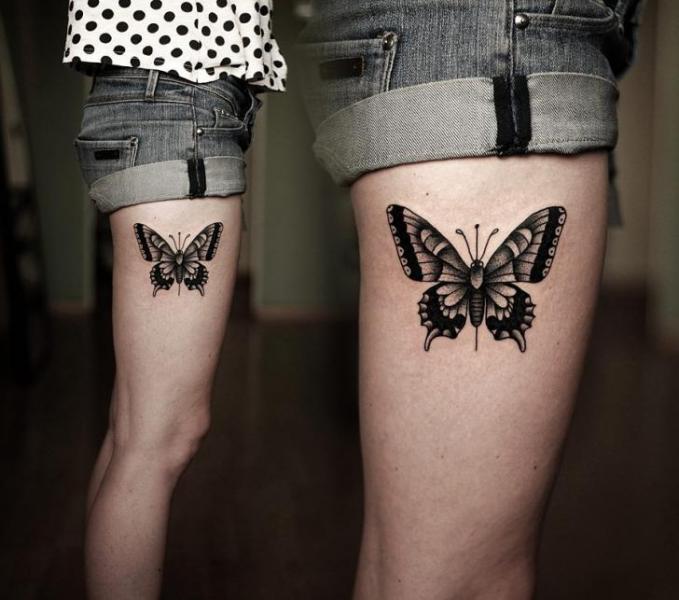 arrependimento tatuagem borboleta coxa