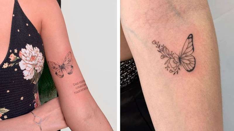 ideias tatuagem borboleta delicada feminina