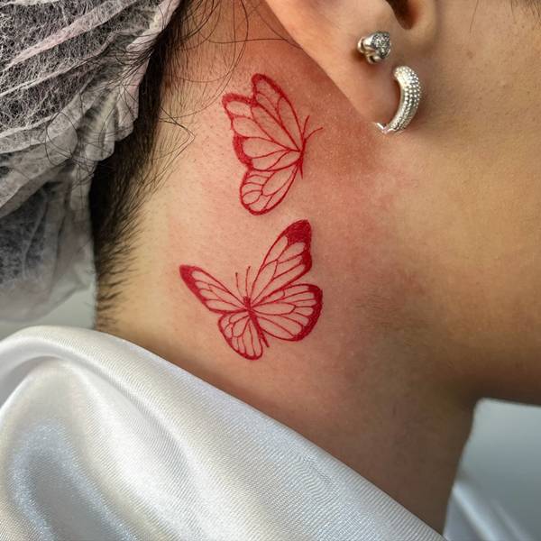 tatuagem borboleta pequena temporaria ou permanente