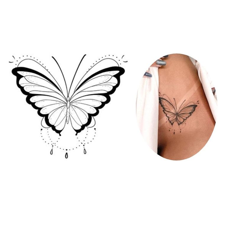 como cuidar tatuagem borboleta fine line