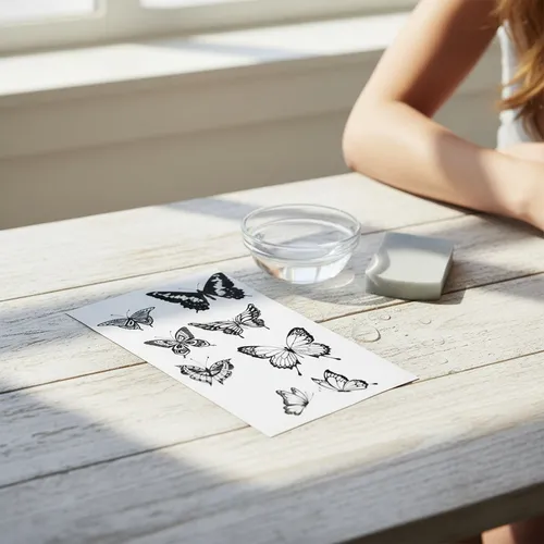 tatuagem borboleta pequena temporaria ou permanente