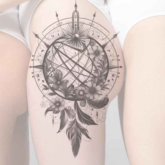 erros comuns ao escolher uma tatuagem de bússola feminina e como evitá-los