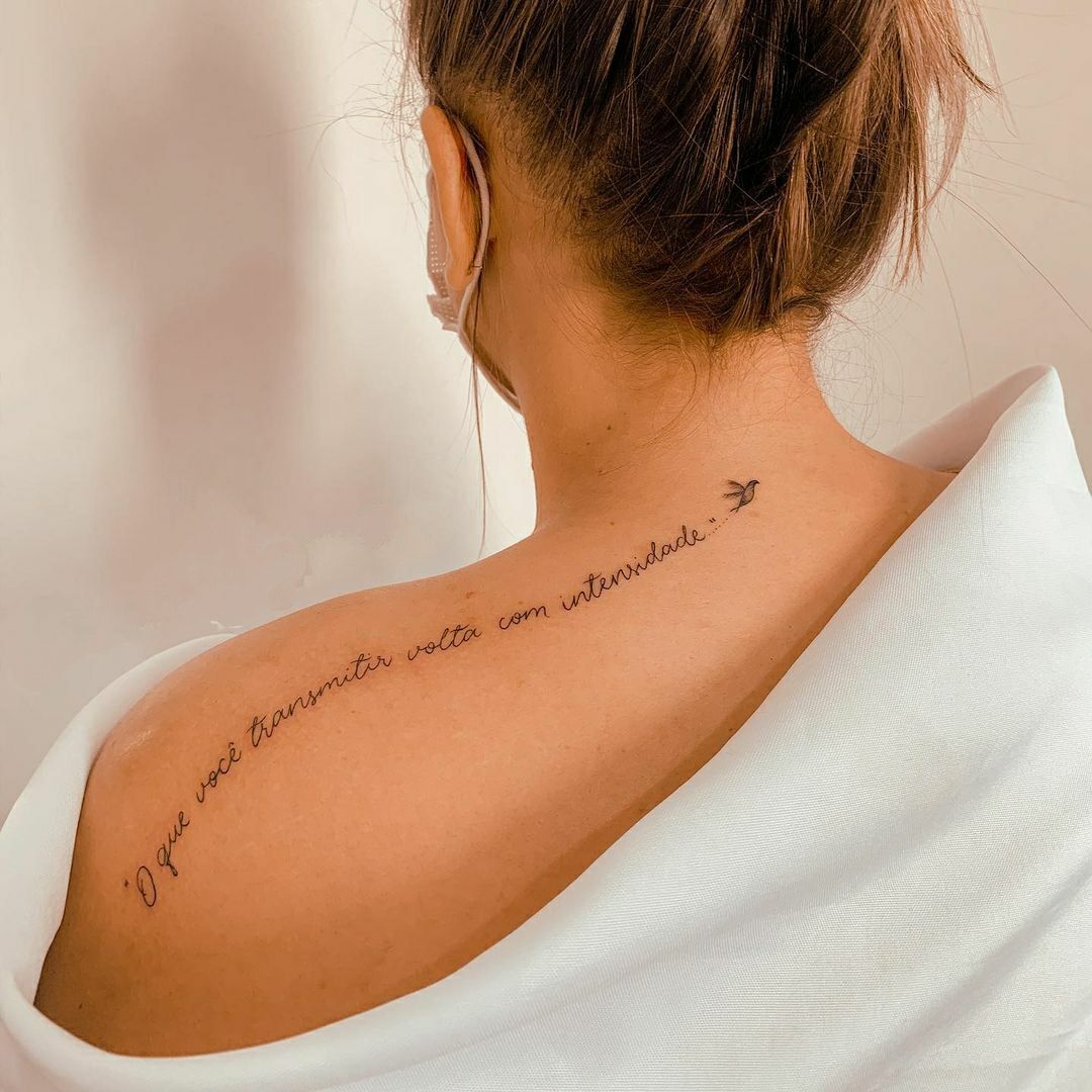 Tatuagem Com Frase Motivacional
