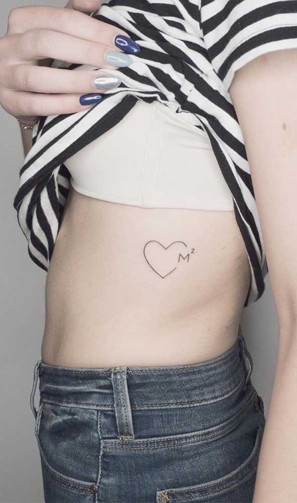 tatuagem de frase na costela significado