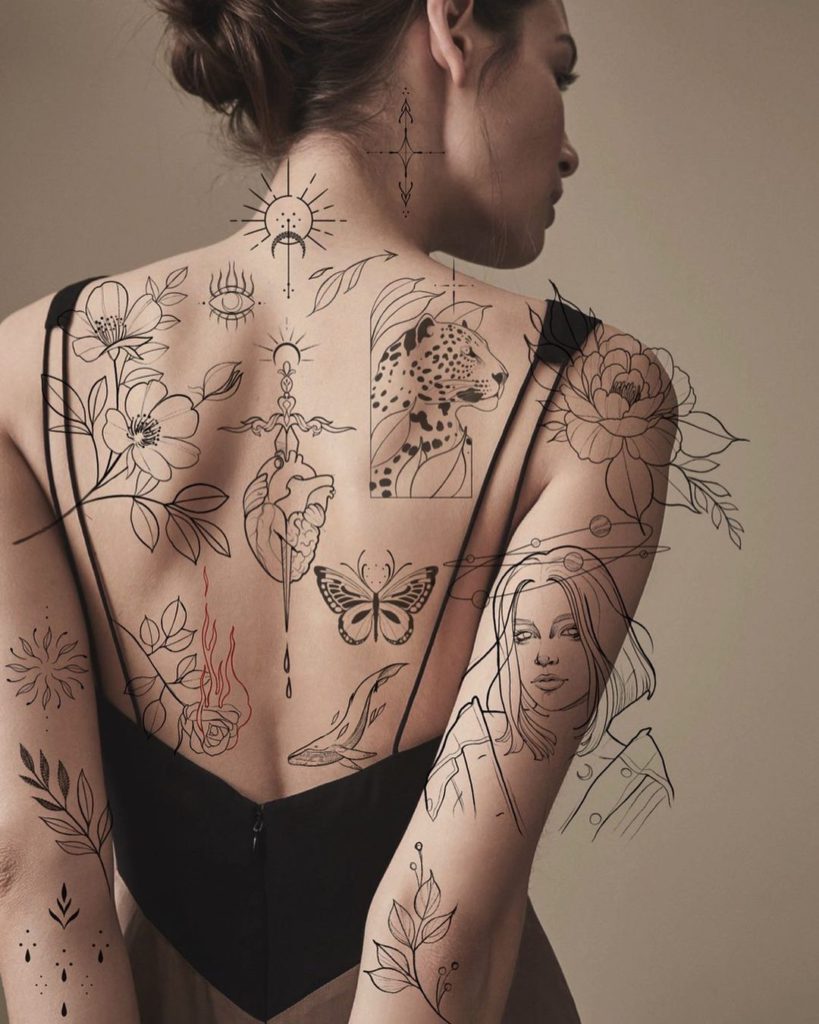 como escolher tatuador para realismo na coxa