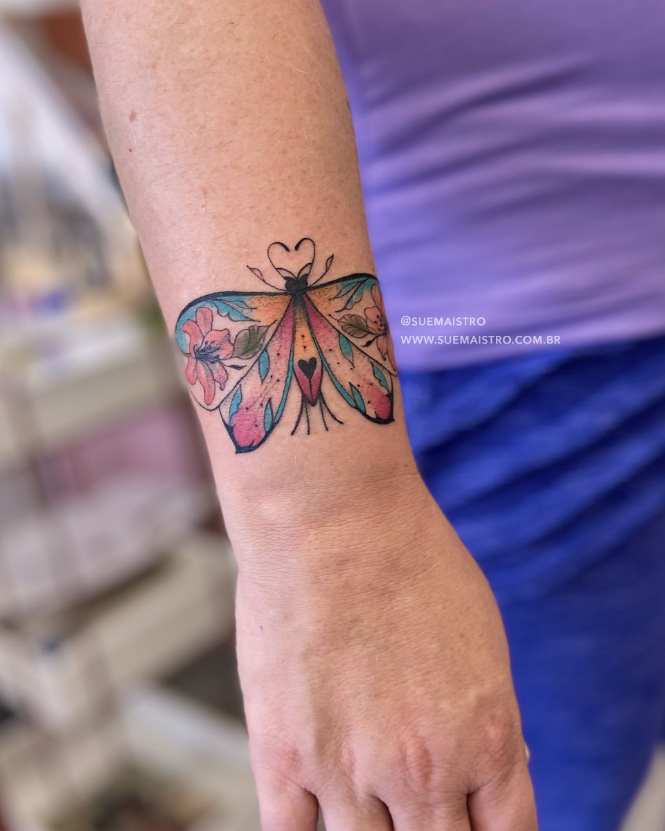 melhores ideias tatuagem borboleta braço