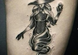 ideias de tatuagem de bruxa para inspiração