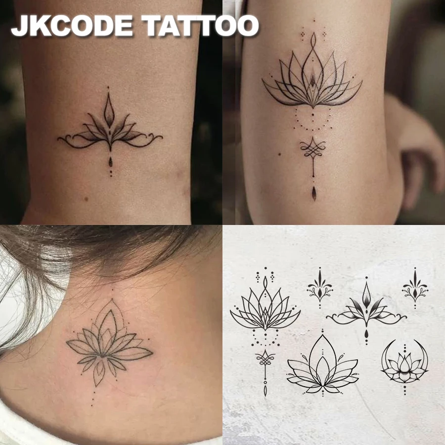 tatuagem de flor feminina delicada