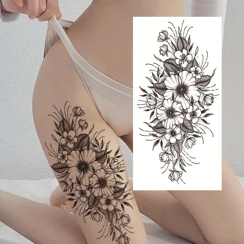 tatuagem de flor de lótus na canela significado