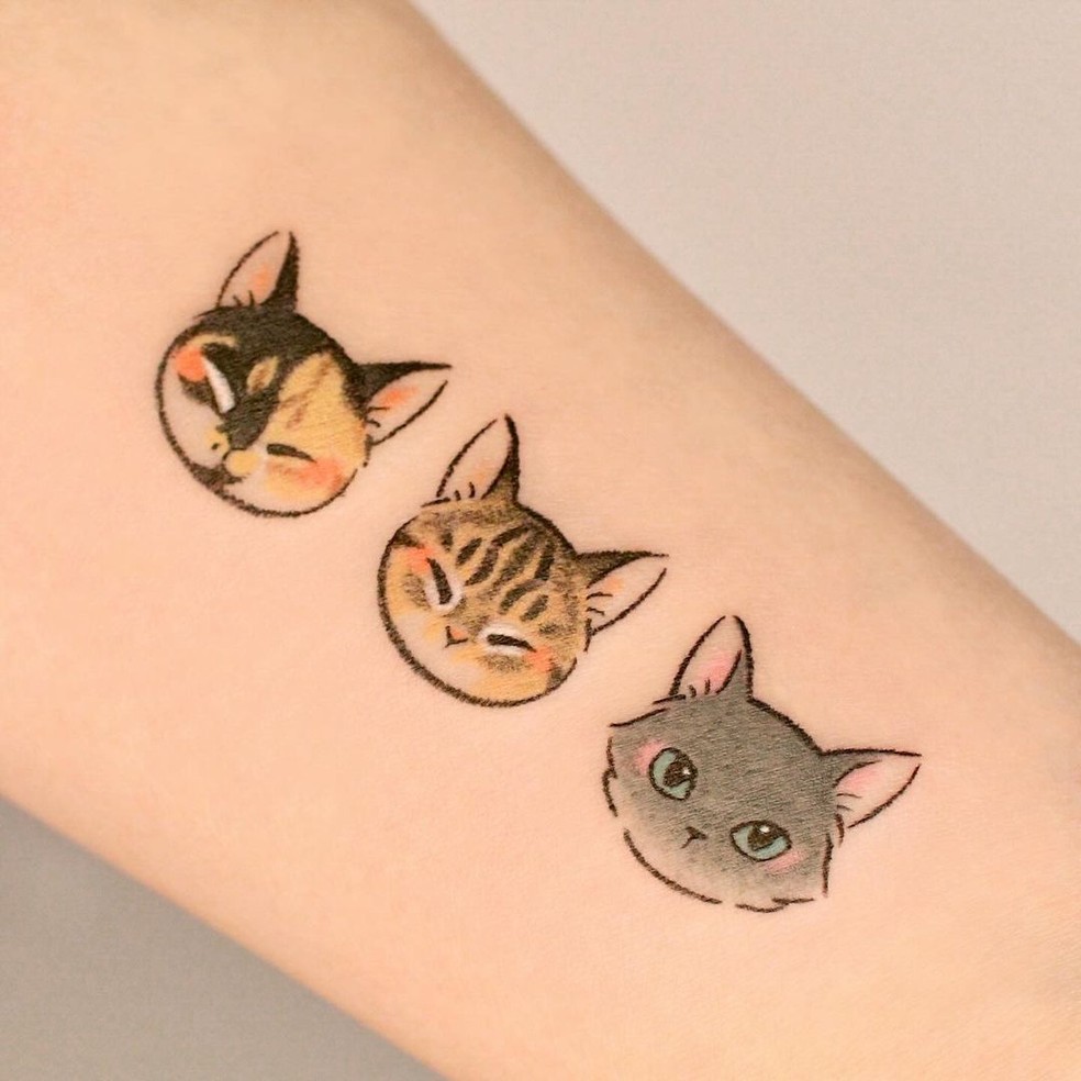tatuagem de gatinho