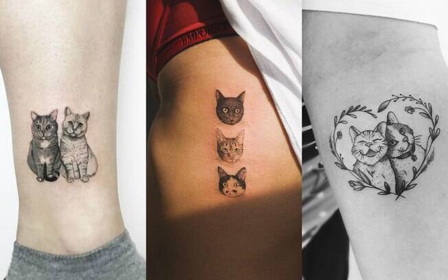 tatuagem de gatinho