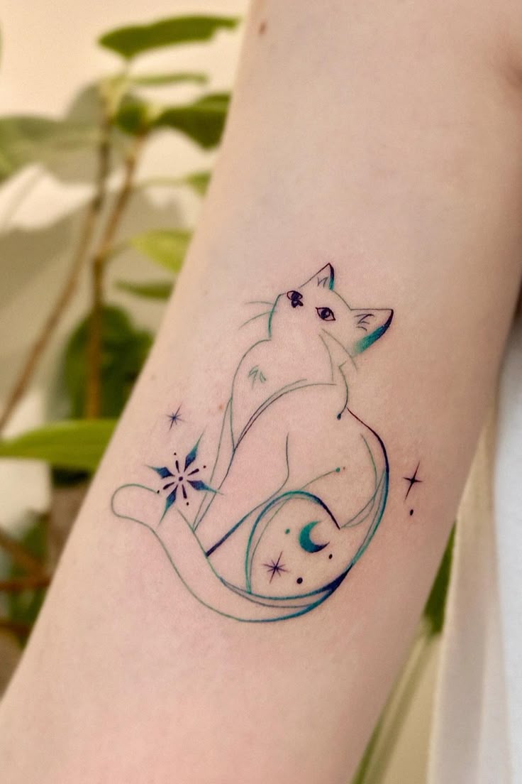 tatuagem de gatinho