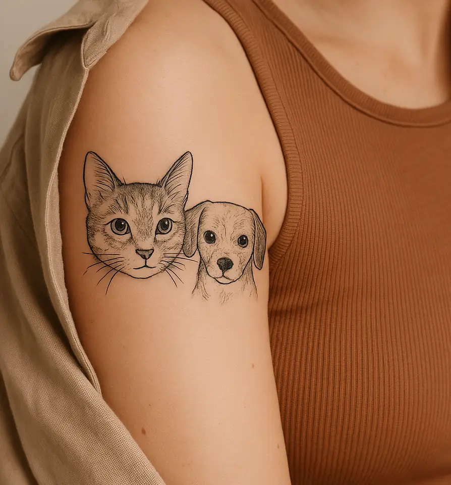 tatuagem de gatinho