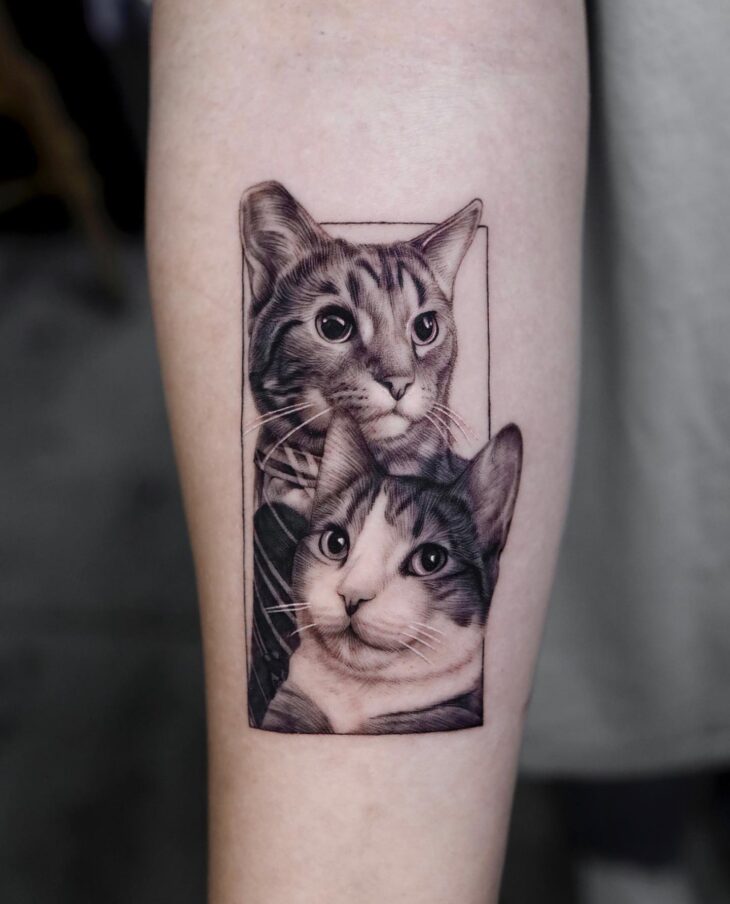 tatuagem de gatinho