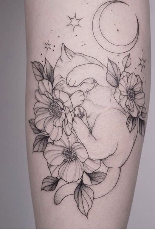 tatuagem de gatinho
