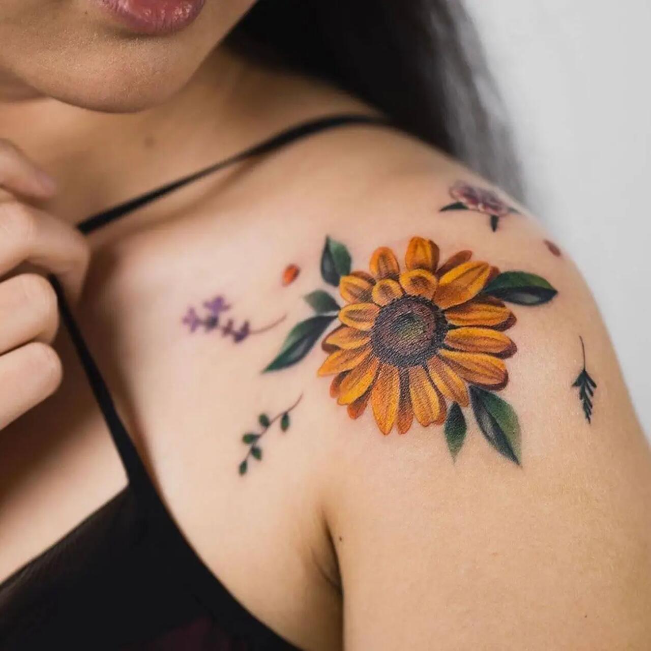 tatuagem de girassol