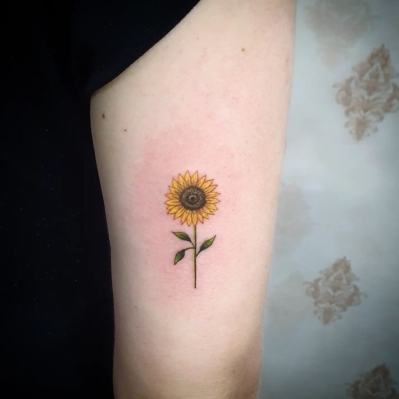 tatuagem girassol desbotada como cuidar