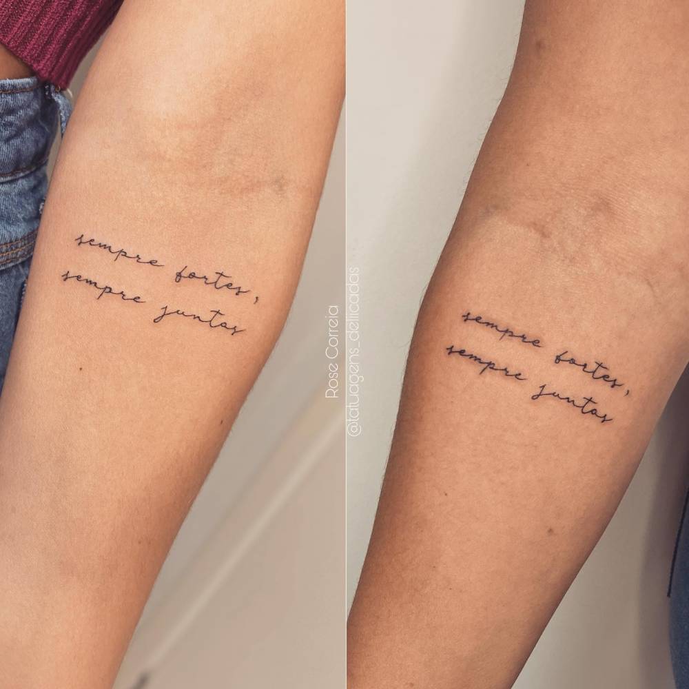 ideias de tatuagem de irmã para fazer juntas