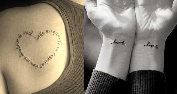 tatuagem de mãe e filha herança familiar