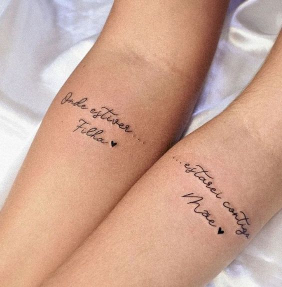tatuagem de mãe e filha frases