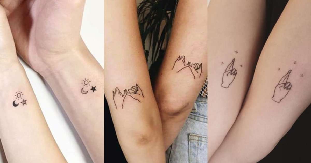 ideias de tatuagens de melhores amigas com significado