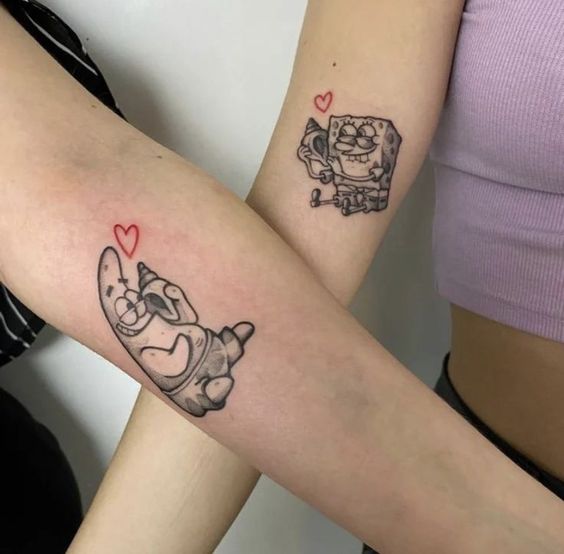 tatuagem de melhores amigas