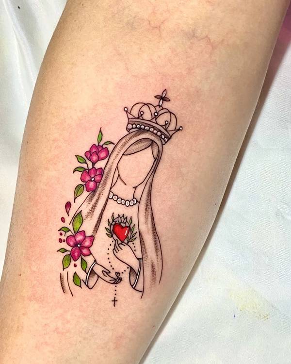 tatuagem de nossa senhora