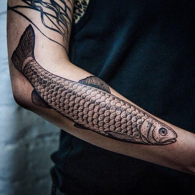 Tatuagem de peixe espiritual