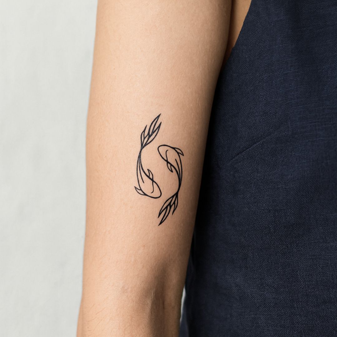 Tatuagem de peixe para sorte