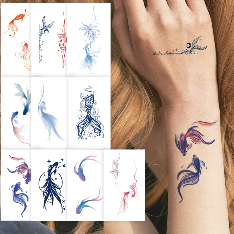 Tatuagem de peixe no braço